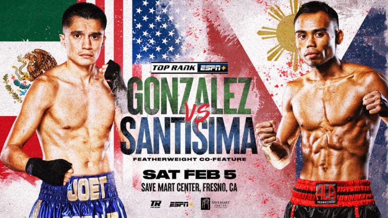 Joet Gonzalez vs. Jeo Santisima on Feb.5th on Ramirez vs. Pedraza card