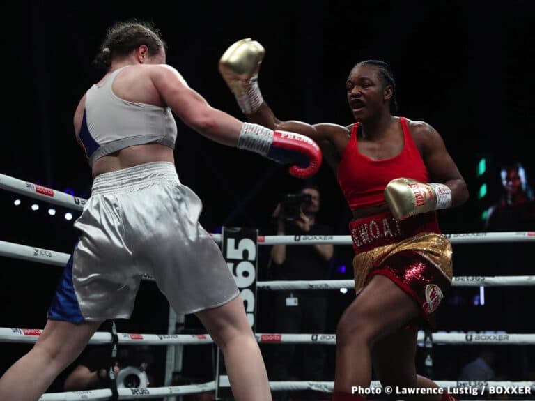 Claressa Shields defends WBC, WBA and IBF world middleweight titles with shutout points win over Ema Kozin