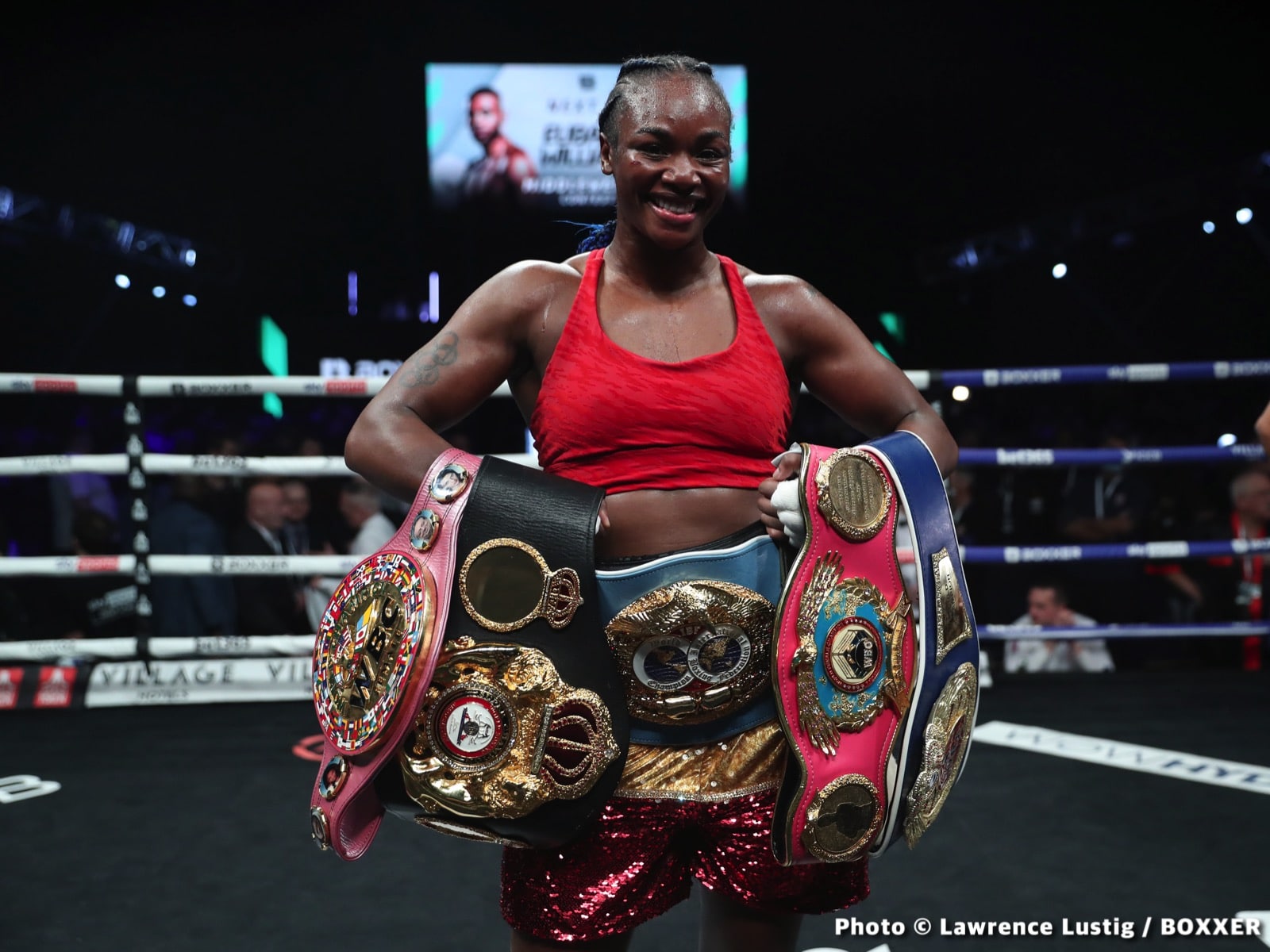 Photos: Eubank Jr. easily beats Williams, Claressa Shields outpoints Kozin