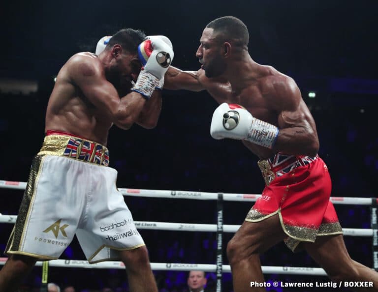 Kell Brook settles an old score by stopping bitter rival Amir Khan in round six of long awaited grudge match