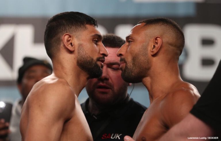 Khan - Brook Official Sky / ESPN Weights & Photos