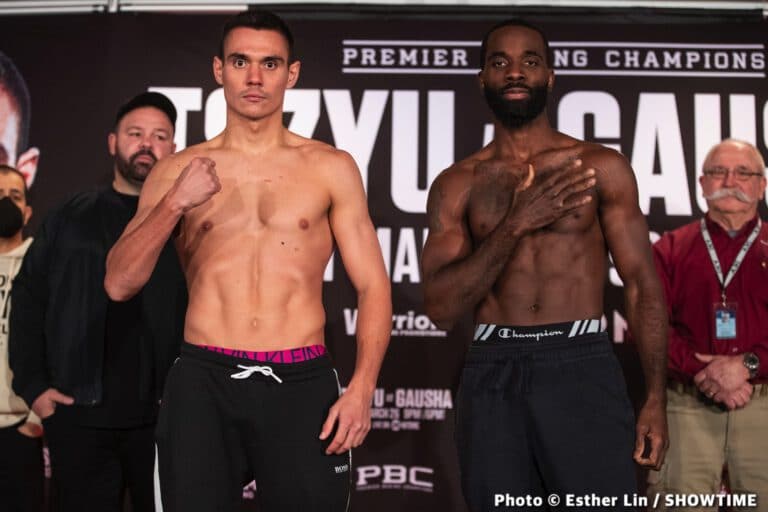 Tim Tszyu vs Terrell Gausha Official Showtime Weigh In Results