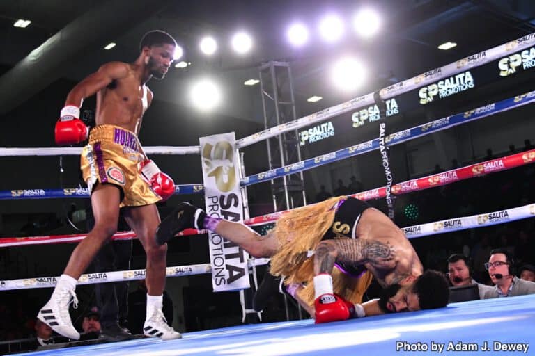 Ardreal Holmes Jr Destroys Marlon Harrington In Two Rounds - Boxing Results