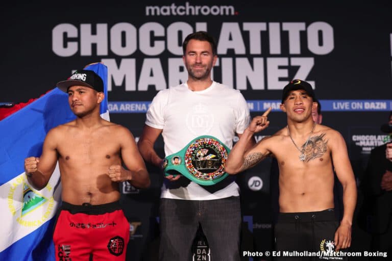 Chocolatito - Martinez Official DAZN Weigh In Results