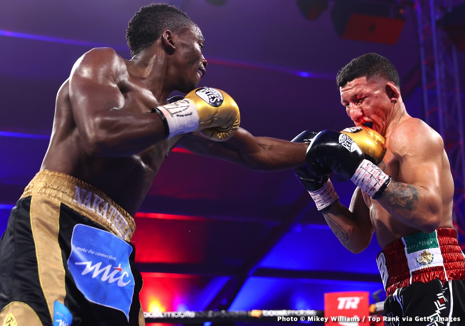 Jeremiah Nakathila, Miguel Berchelt boxing image / photo