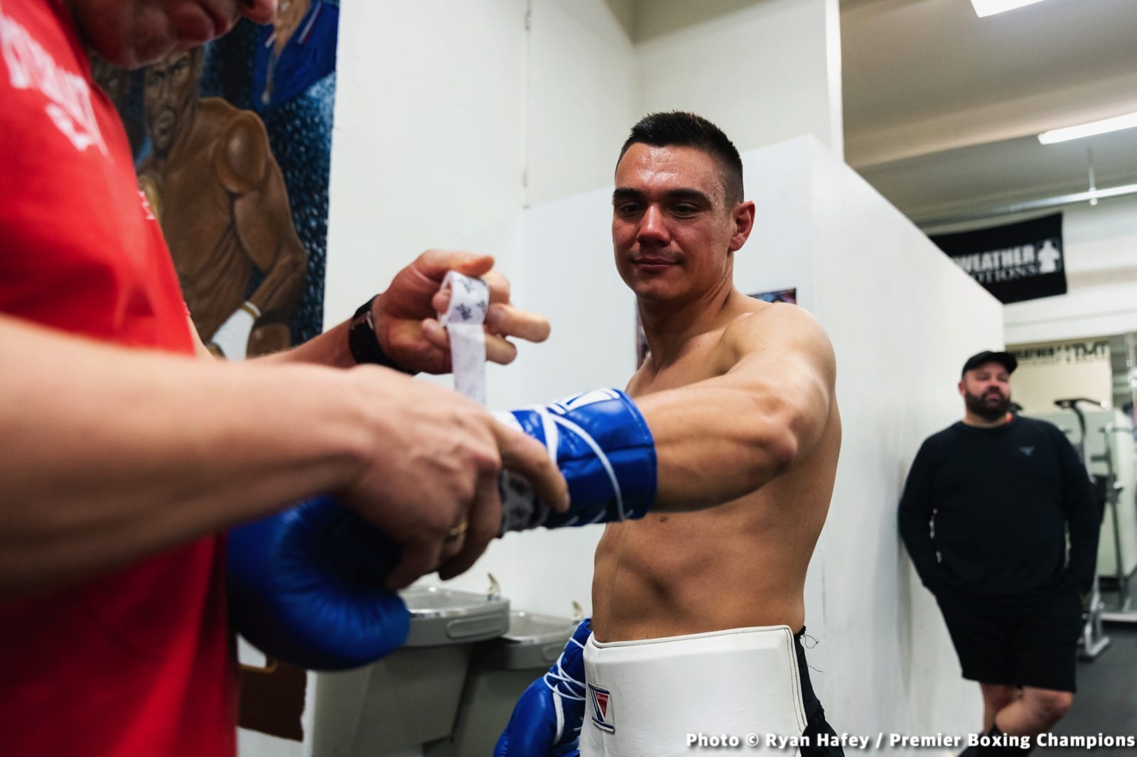Tim Tszyu workout quotes / photos for March 26th match on Showtime