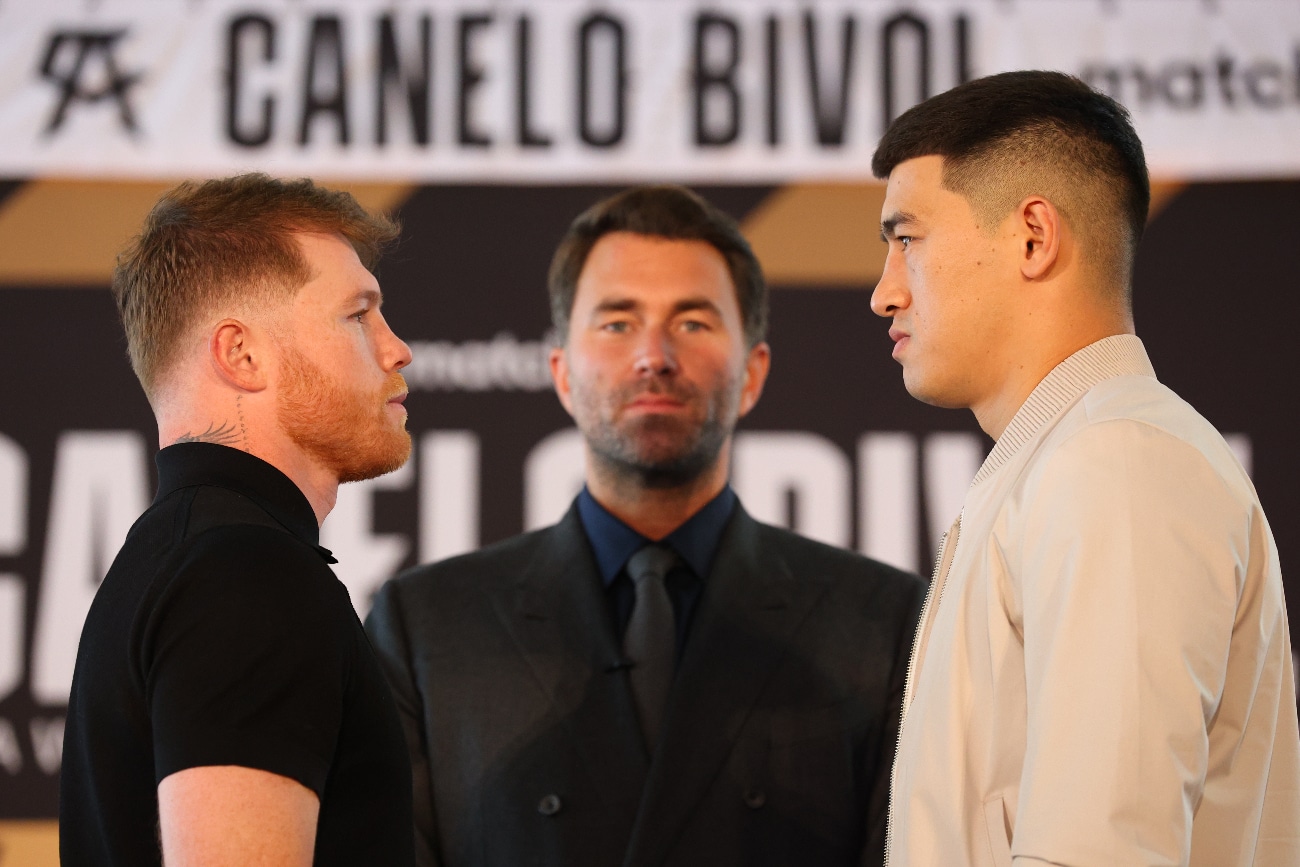 Bob Arum picks Canelo to beat Bivol & Golovkin, says Murata could defeat GGG