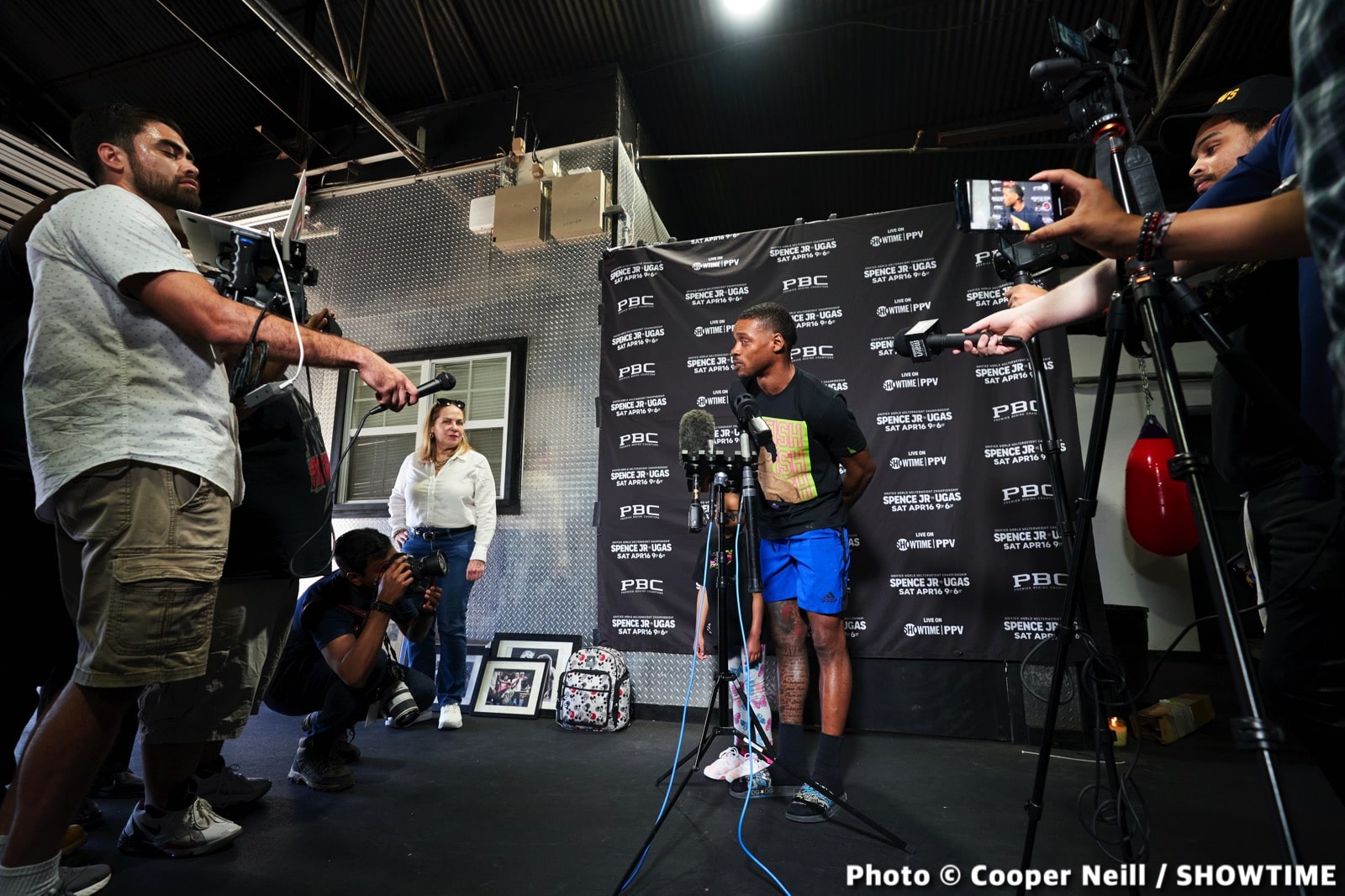 Photos / Quotes: Errol Spence - Dallas workout