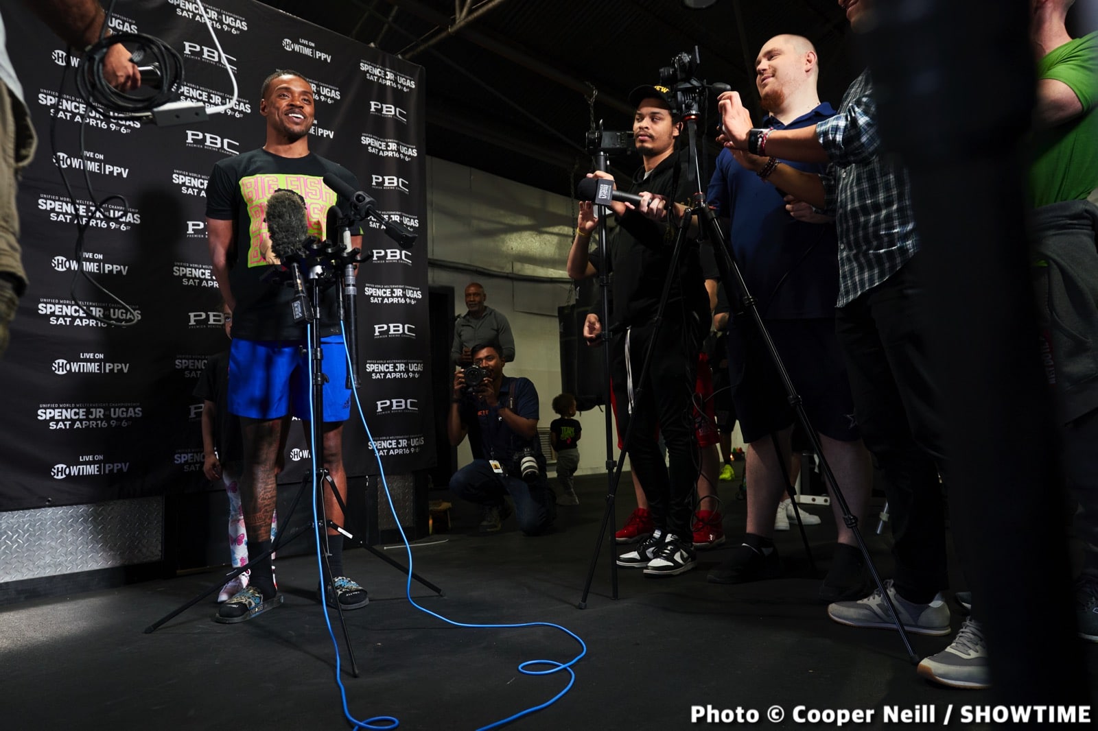 Photos / Quotes: Errol Spence - Dallas workout