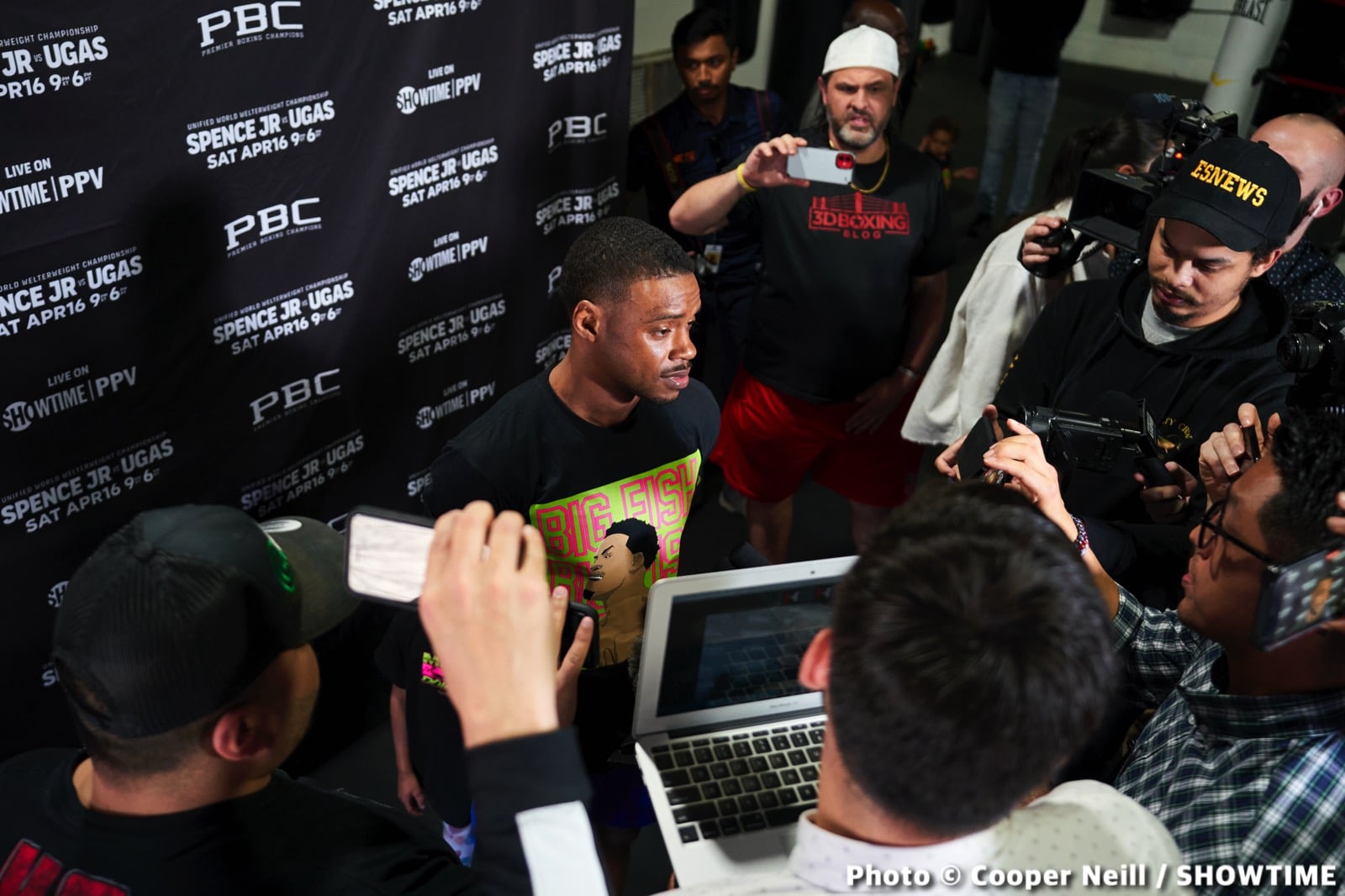 Photos / Quotes: Errol Spence - Dallas workout