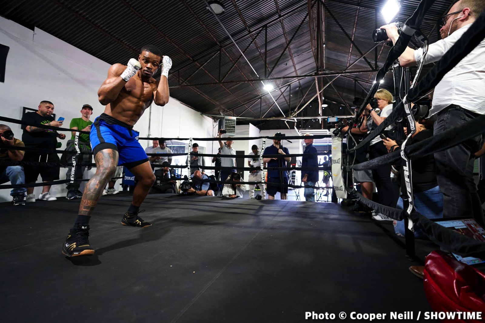 Photos / Quotes: Errol Spence - Dallas workout