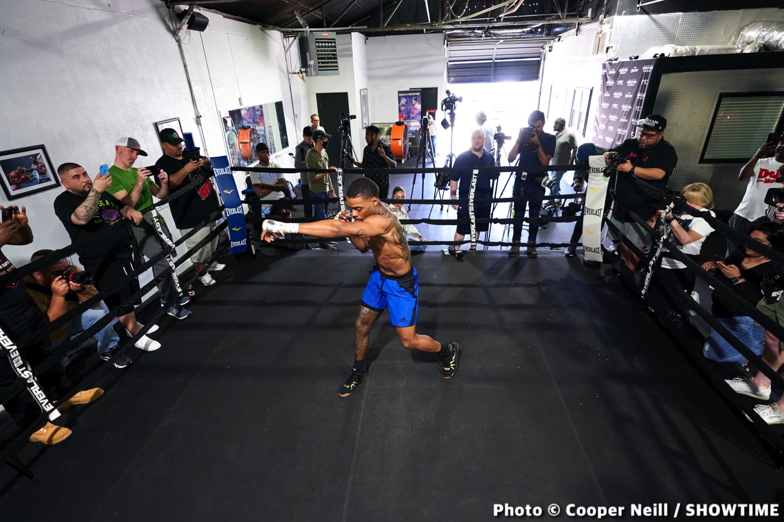 Photos / Quotes: Errol Spence - Dallas workout
