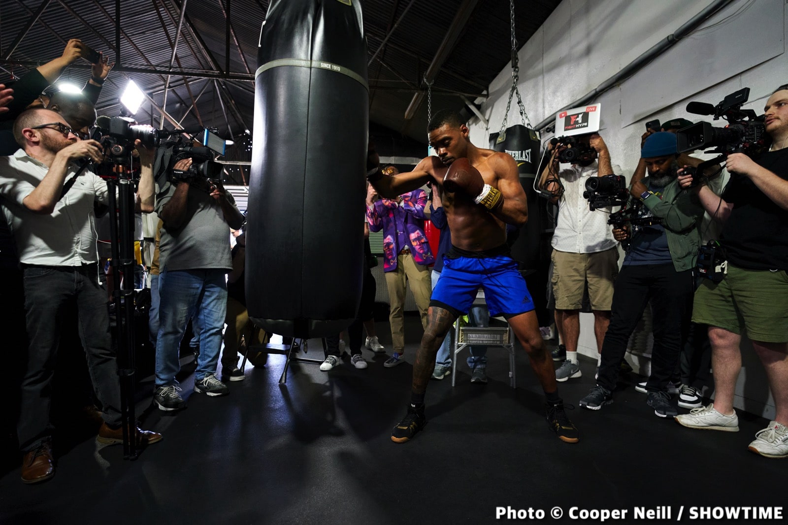 Photos / Quotes: Errol Spence - Dallas workout