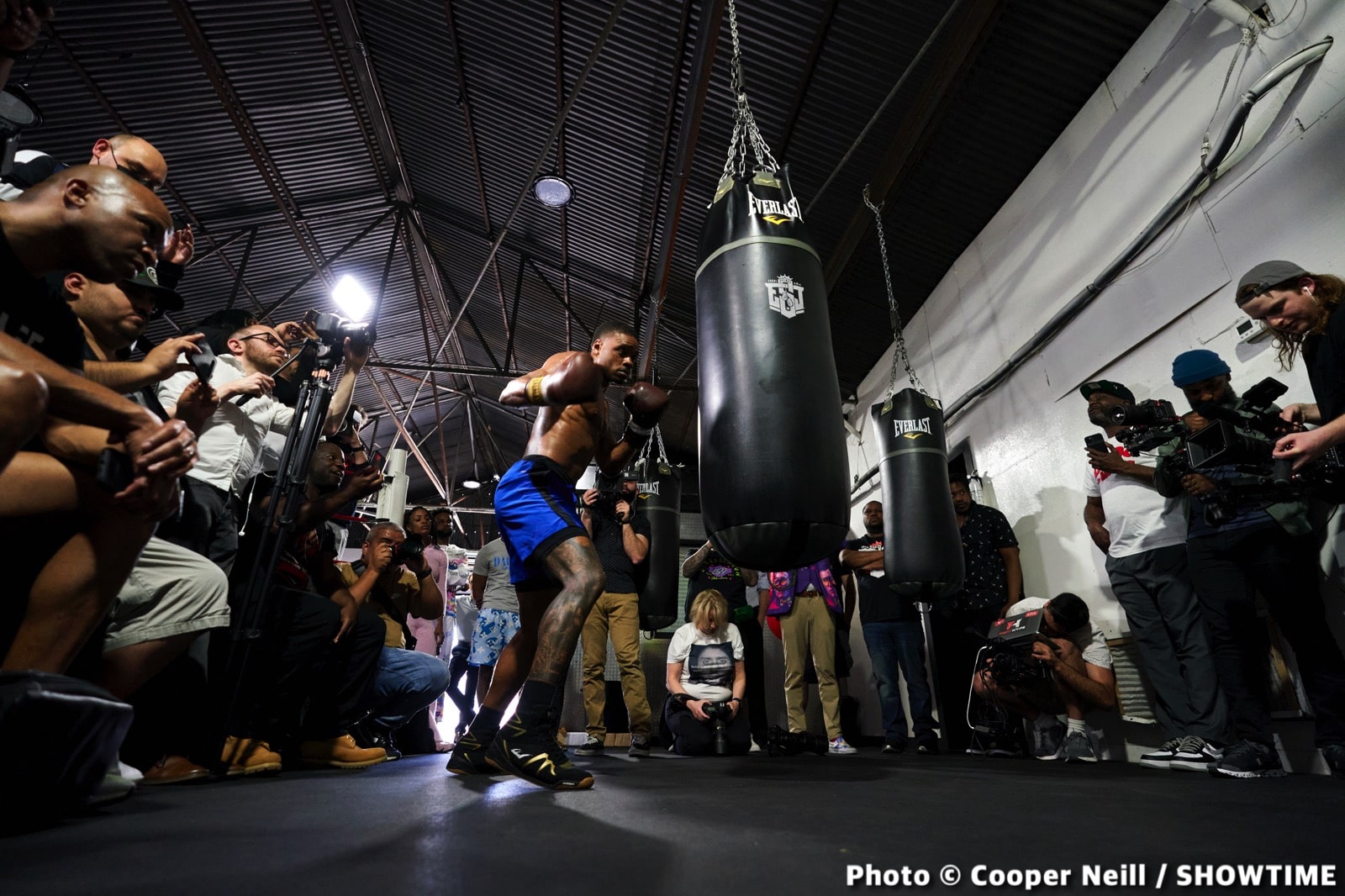 Photos / Quotes: Errol Spence - Dallas workout