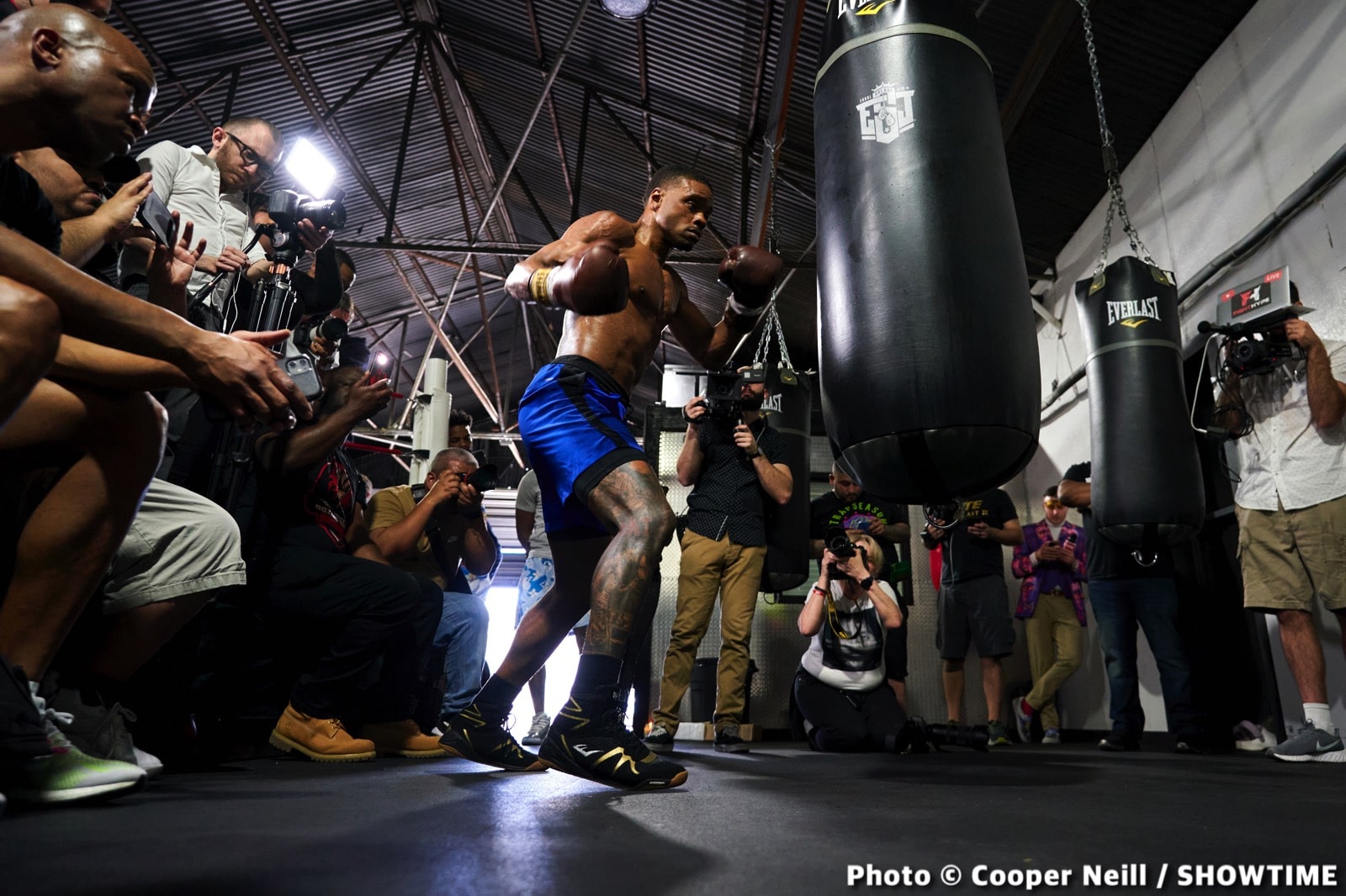 Photos / Quotes: Errol Spence - Dallas workout