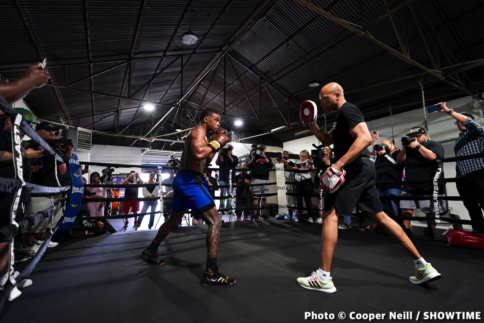 Photos / Quotes: Errol Spence - Dallas workout