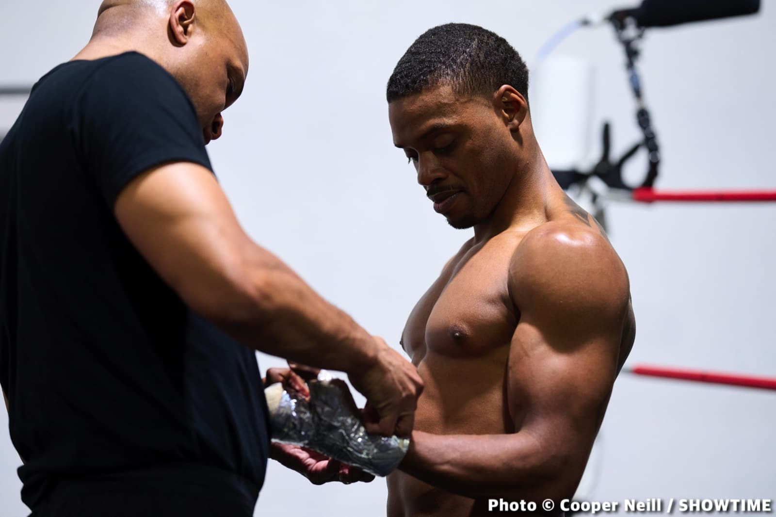 Photos / Quotes: Errol Spence - Dallas workout