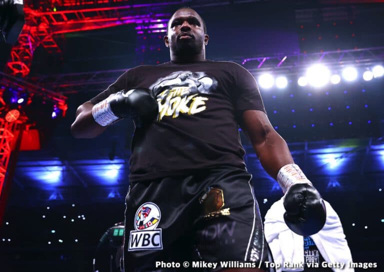 Dillian Whyte wants to fight Anthony Joshua in December