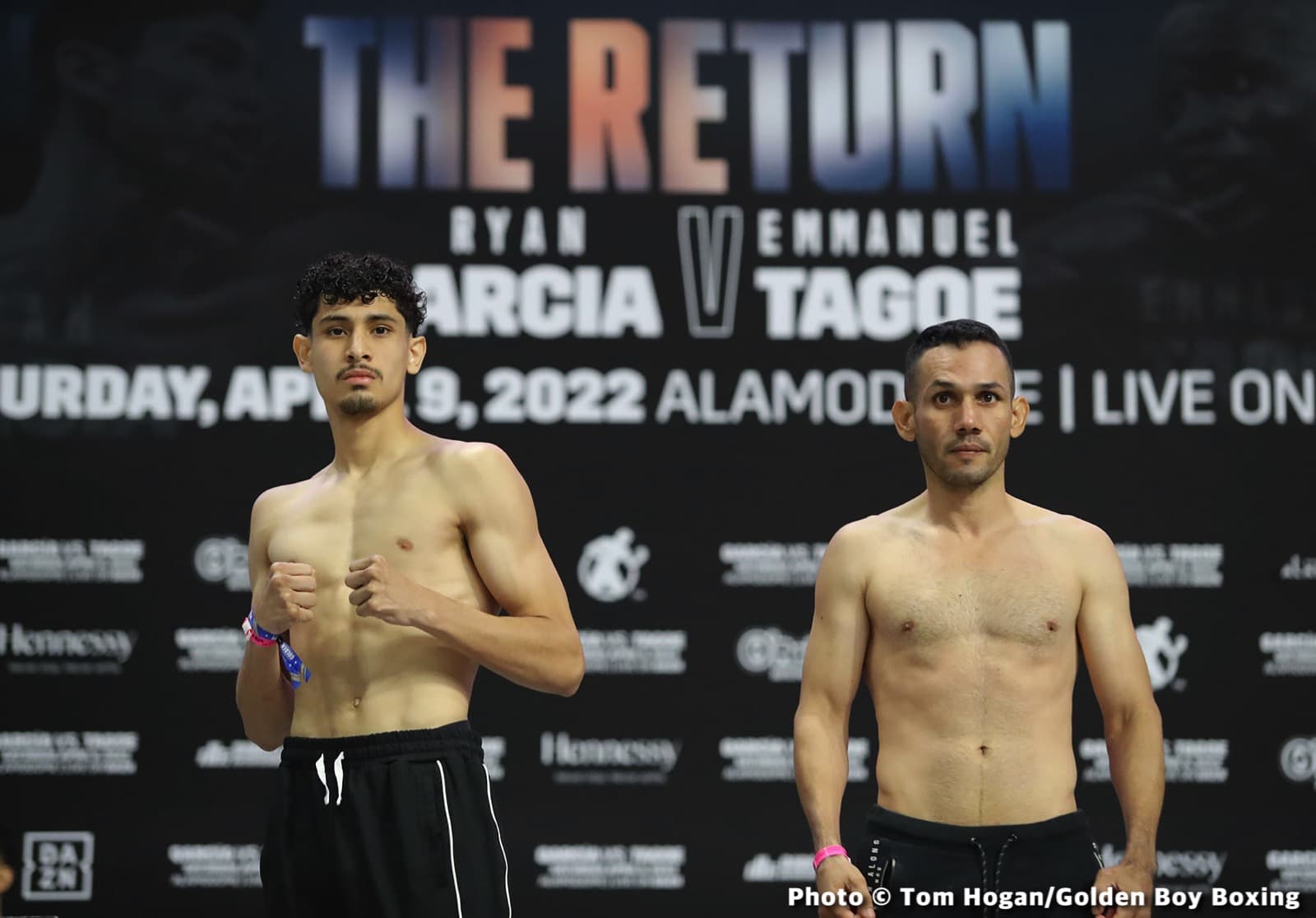 Ryan Garcia vs Emmanuel Tagoe Official DAZN Weigh In Results