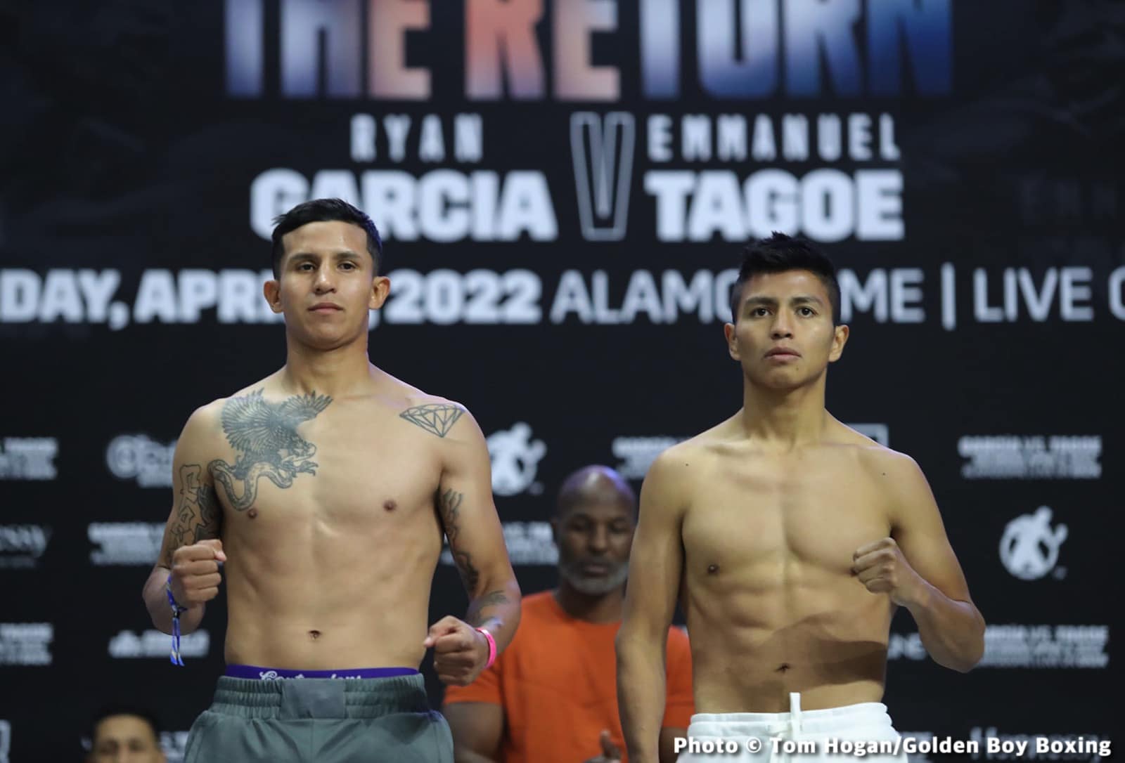 Ryan Garcia vs Emmanuel Tagoe Official DAZN Weigh In Results