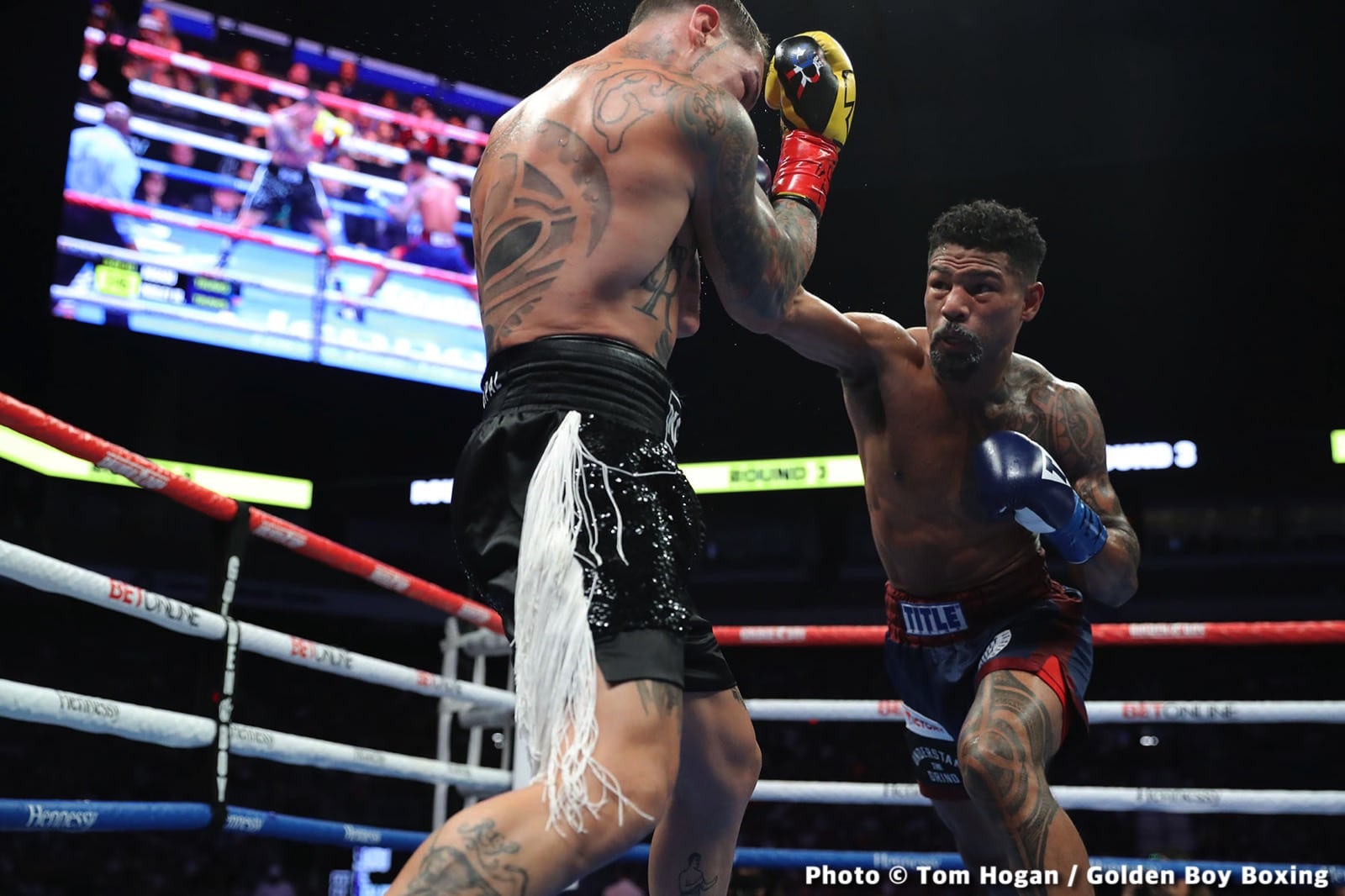 Photos: Ryan Garcia batters Tagoe, Mosley Jr defeats Rosado