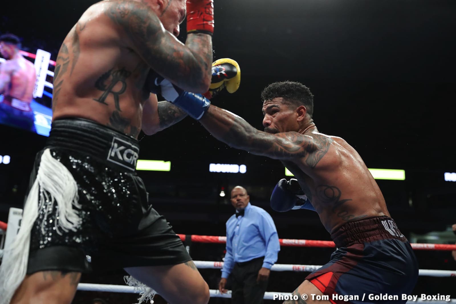 Photos: Ryan Garcia batters Tagoe, Mosley Jr defeats Rosado