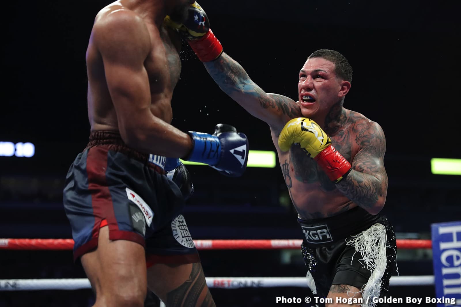 Photos: Ryan Garcia batters Tagoe, Mosley Jr defeats Rosado