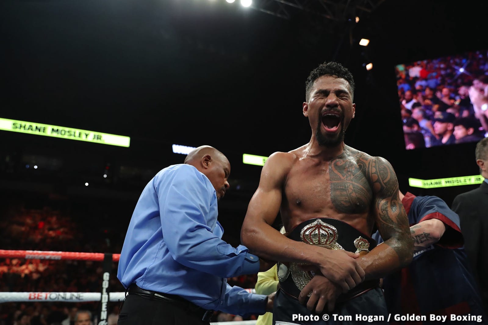 Photos: Ryan Garcia batters Tagoe, Mosley Jr defeats Rosado