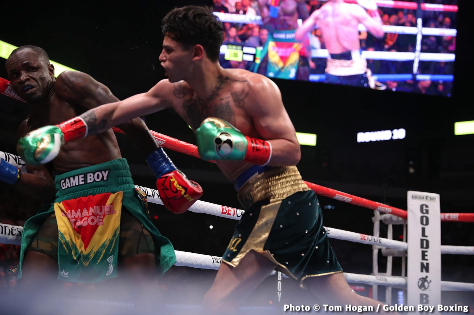 Photos: Ryan Garcia batters Tagoe, Mosley Jr defeats Rosado