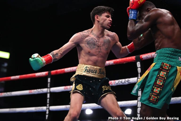 Ryan Garcia blames Emmanuel Tagoe for failing to get the knockout