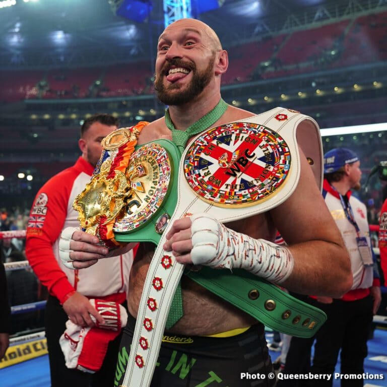 Tyson Fury Says He “Can't Retire Because I Need The Joshua Fight”