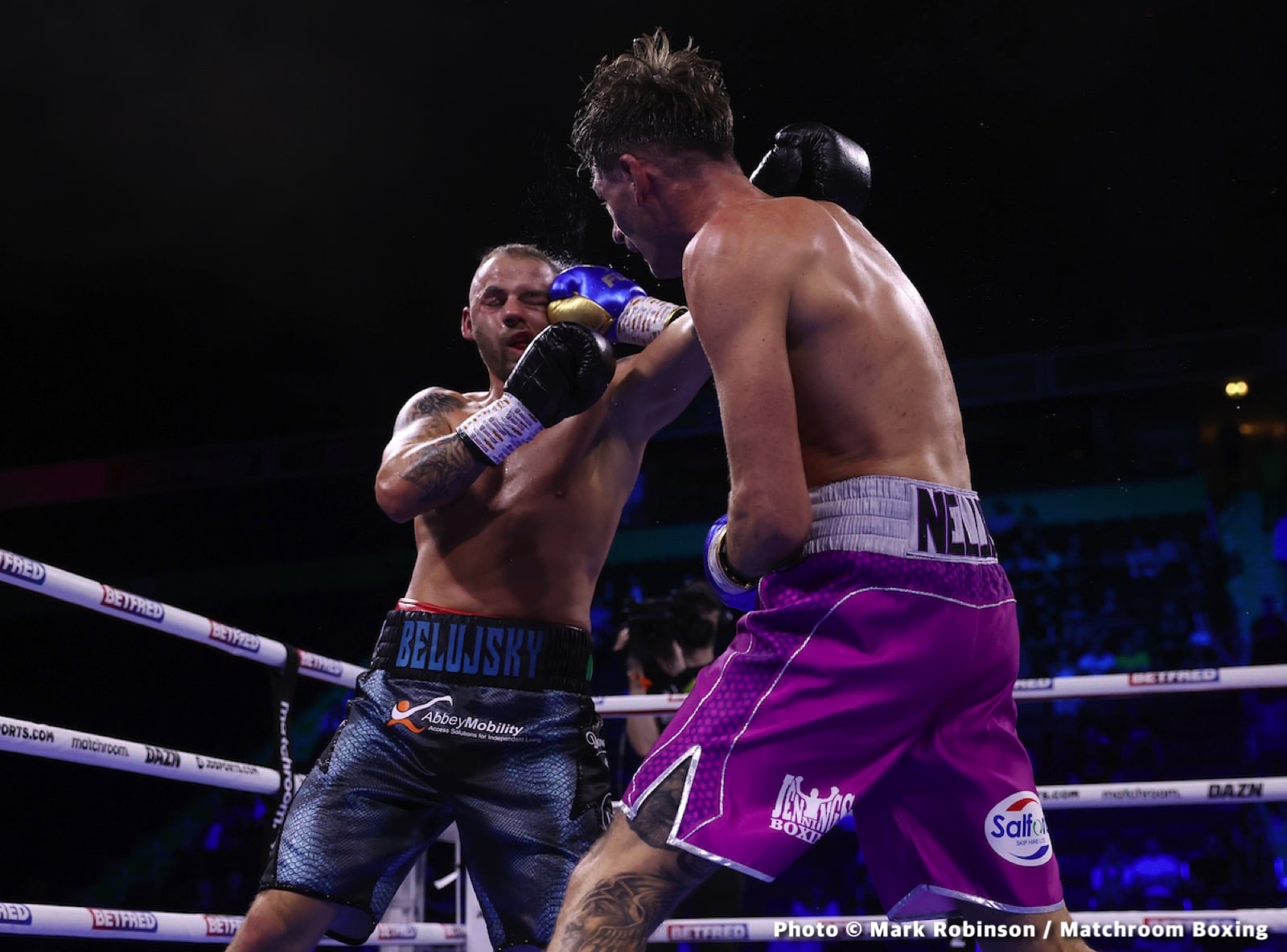 Boxing photo: Chris Van Heerden, Conor Benn image Conor Benn Scores Impressive 2nd Round KO Over Van Heerden - Boxing Results