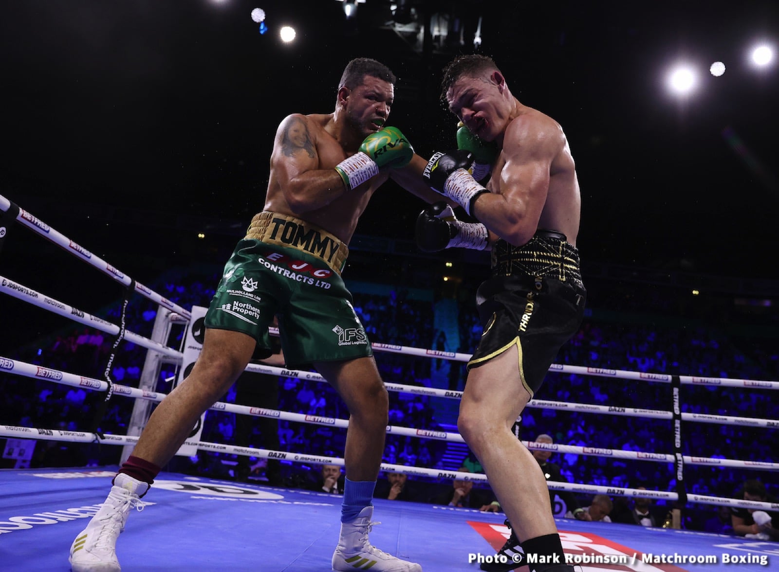 Boxing photo: Chris Van Heerden, Conor Benn image Conor Benn Scores Impressive 2nd Round KO Over Van Heerden - Boxing Results