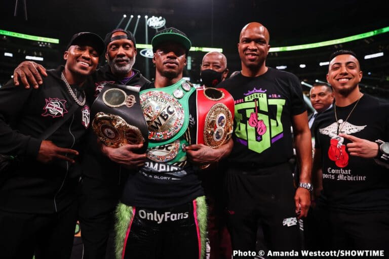 Floyd Mayweather says Spence vs. Crawford fight "not happening right now"