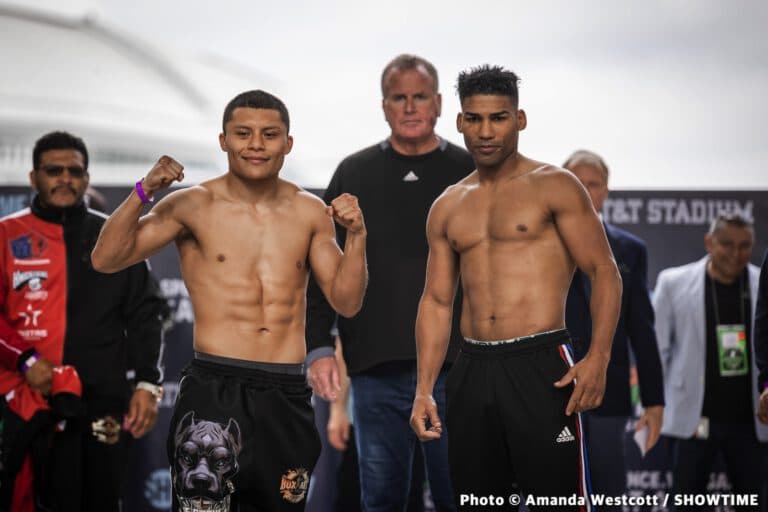 Isaac Cruz 134.75 vs. Yuriorkis Gamboa 134.25 - weigh-in results