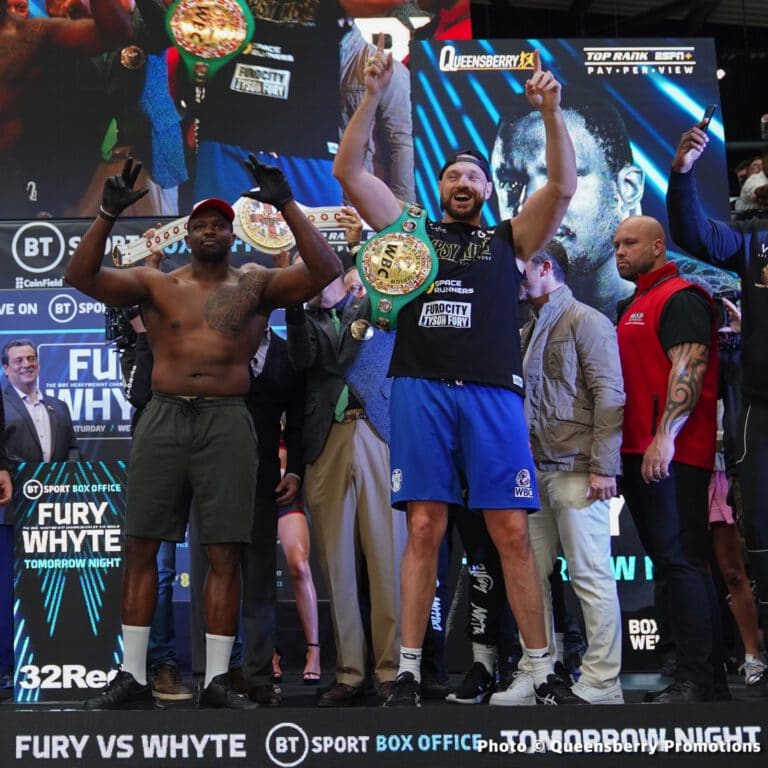 WATCH LIVE: Tyson Fury vs Dillian Whyte: Weigh In