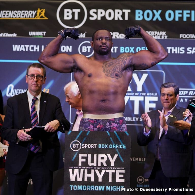 Tony Bellew says Whyte CAN'T beat Fury by points