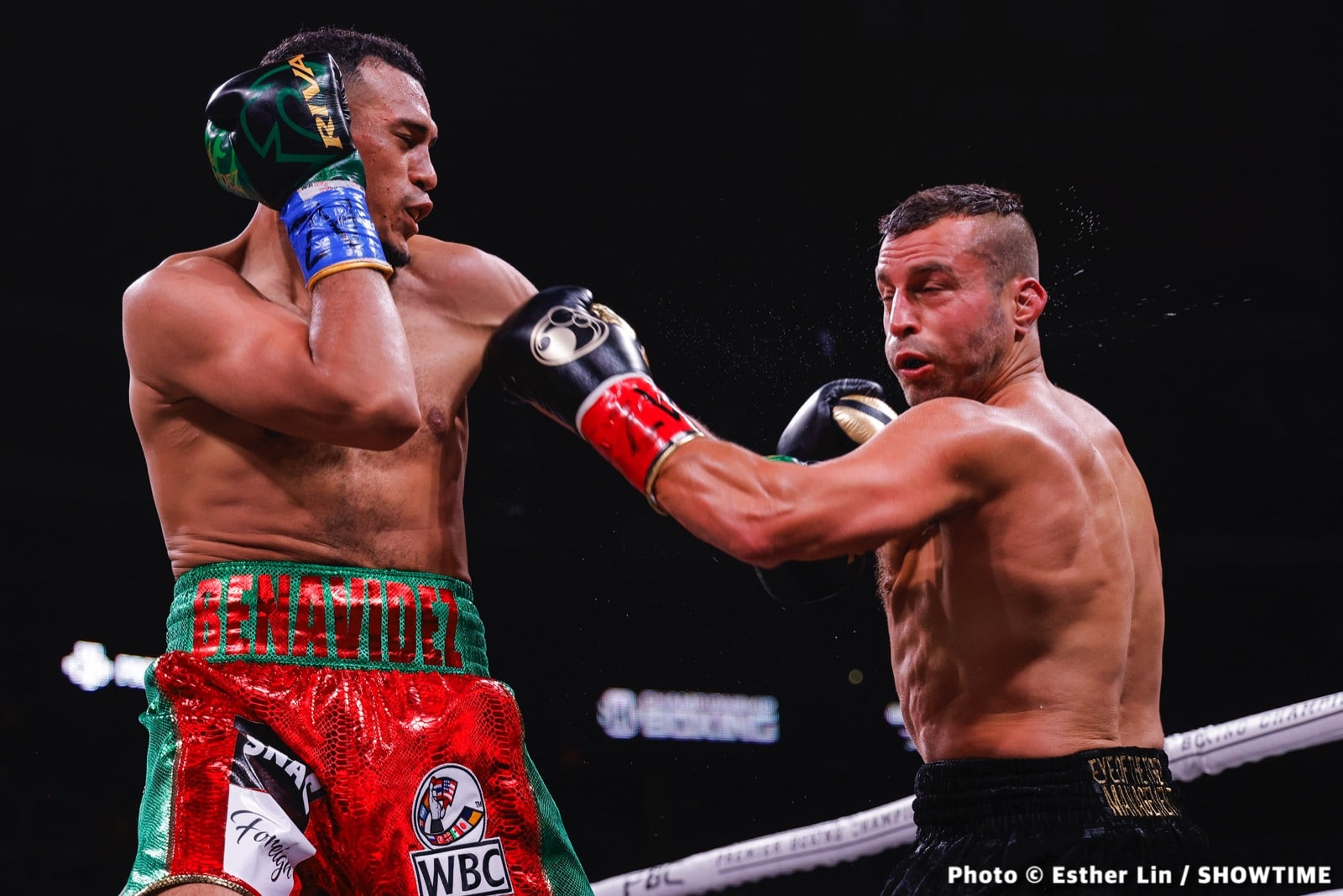 Photos: Benavidez KOs Lemieux, Gómez Dominates Cota