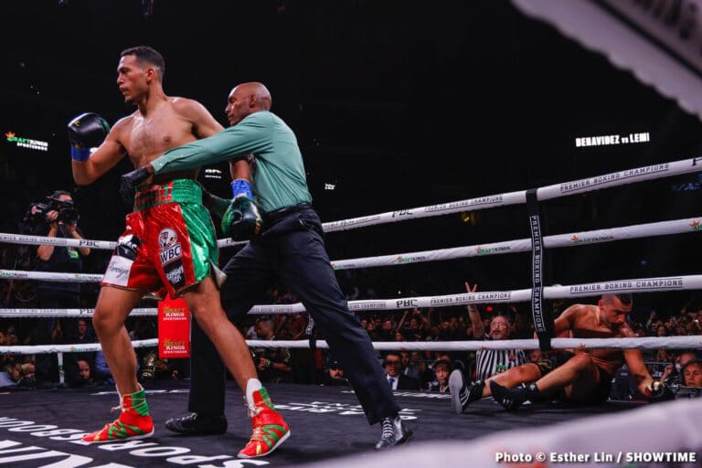 Photos: Benavidez KOs Lemieux, Gómez Dominates Cota