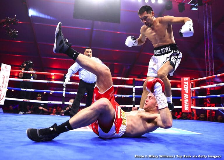 Photos: Alimkhanuly defeats Dignum; Ortiz decisions Herring