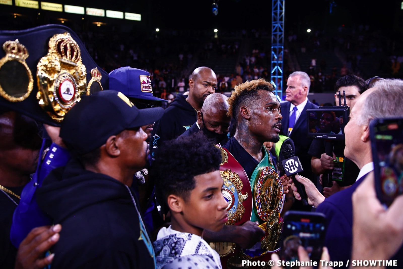 Photos: Jermell Charlo KOs Castano, Ennis Crushes Clayton!