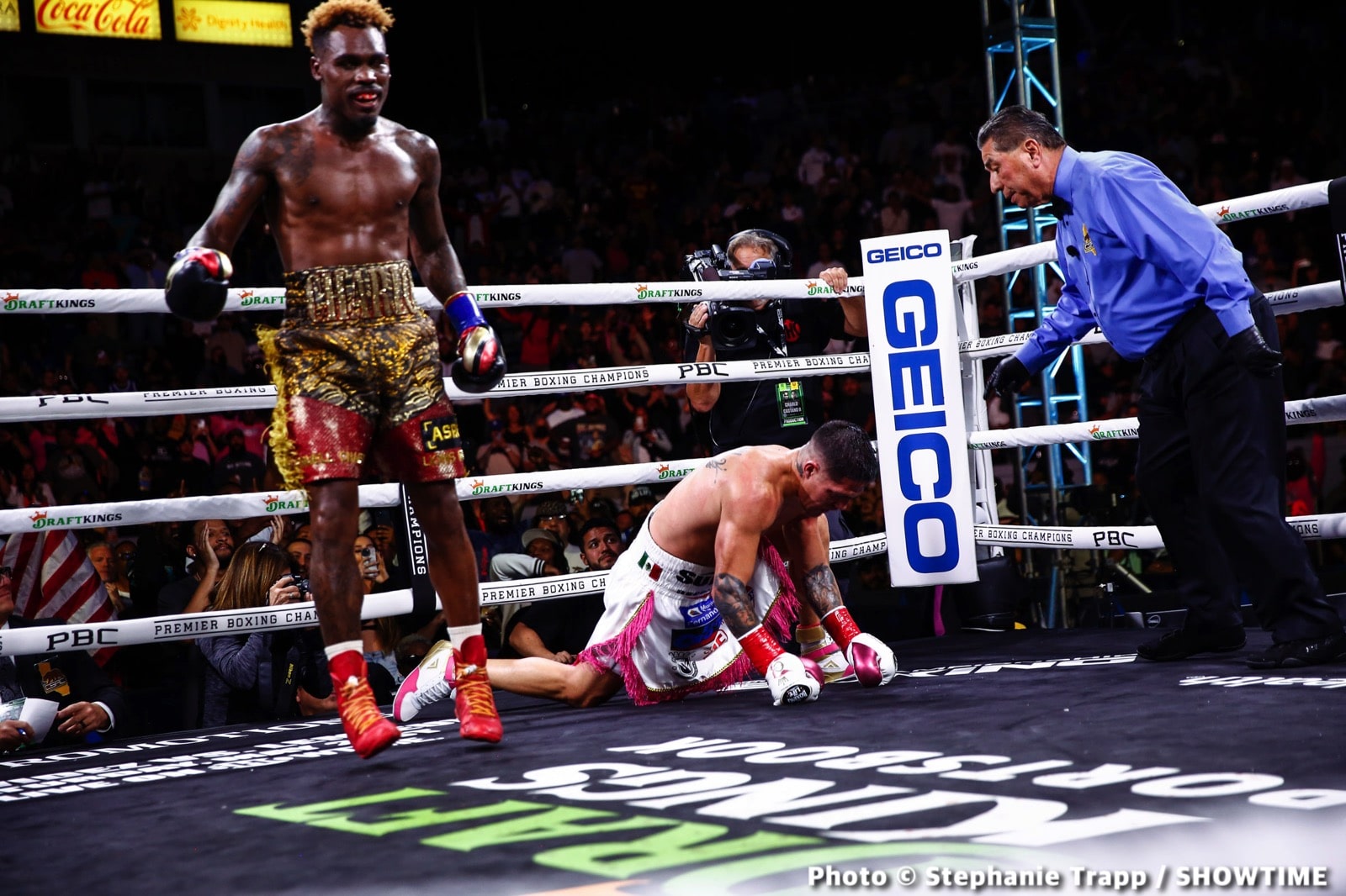 Jermell Charlo vs. Brian Castano 2 - Live action results from Carson, CA