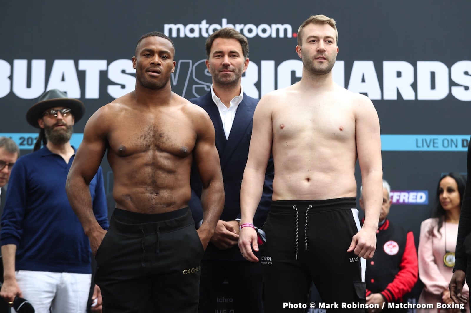 Boxing photo: Adam Balski, Alen Babic, Craig Richards, Joshua Buatsi image Joshua Buatsi vs. Craig Richards DAZN Weigh In Results