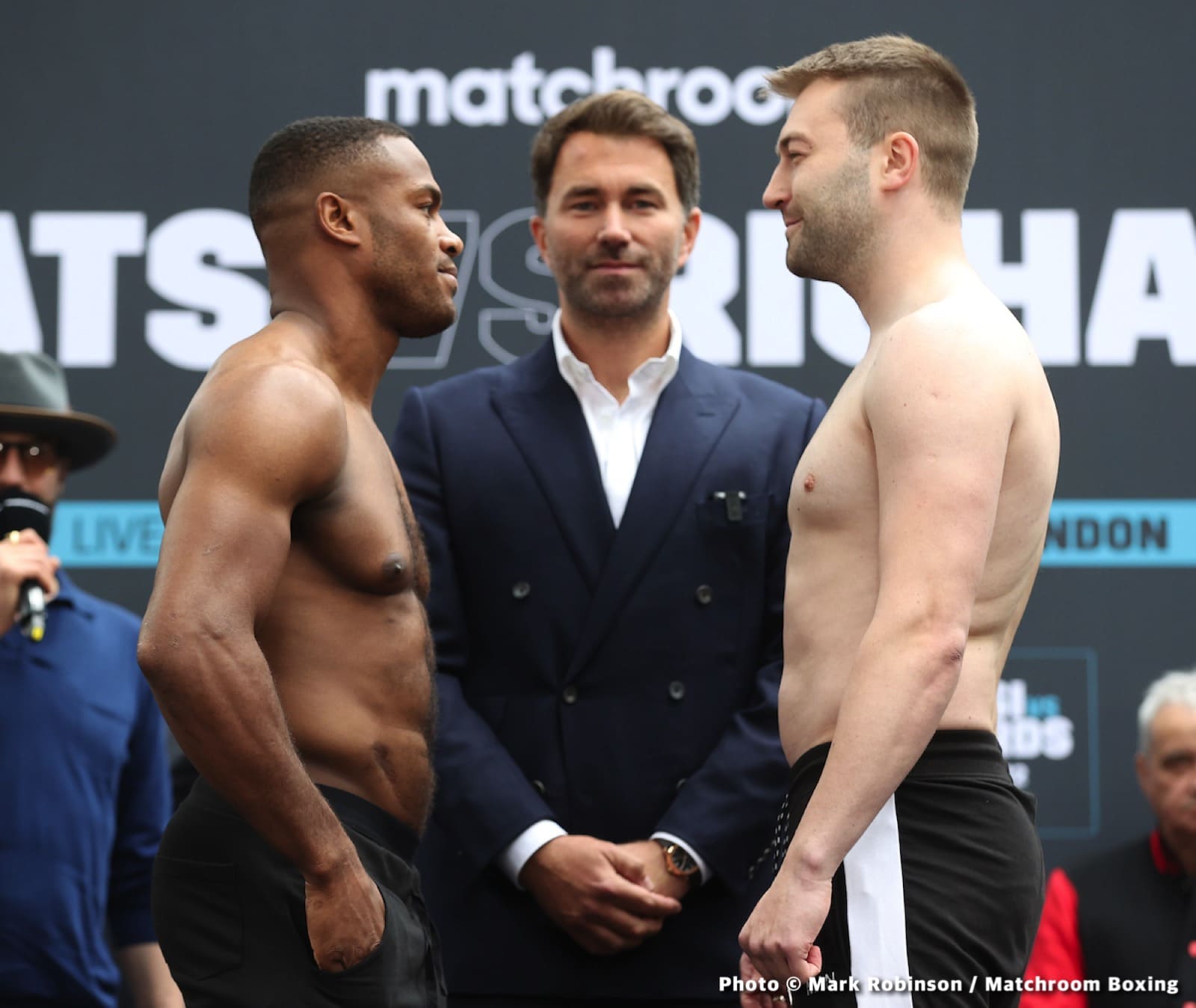 Boxing photo: Adam Balski, Alen Babic, Craig Richards, Joshua Buatsi image Joshua Buatsi vs. Craig Richards DAZN Weigh In Results