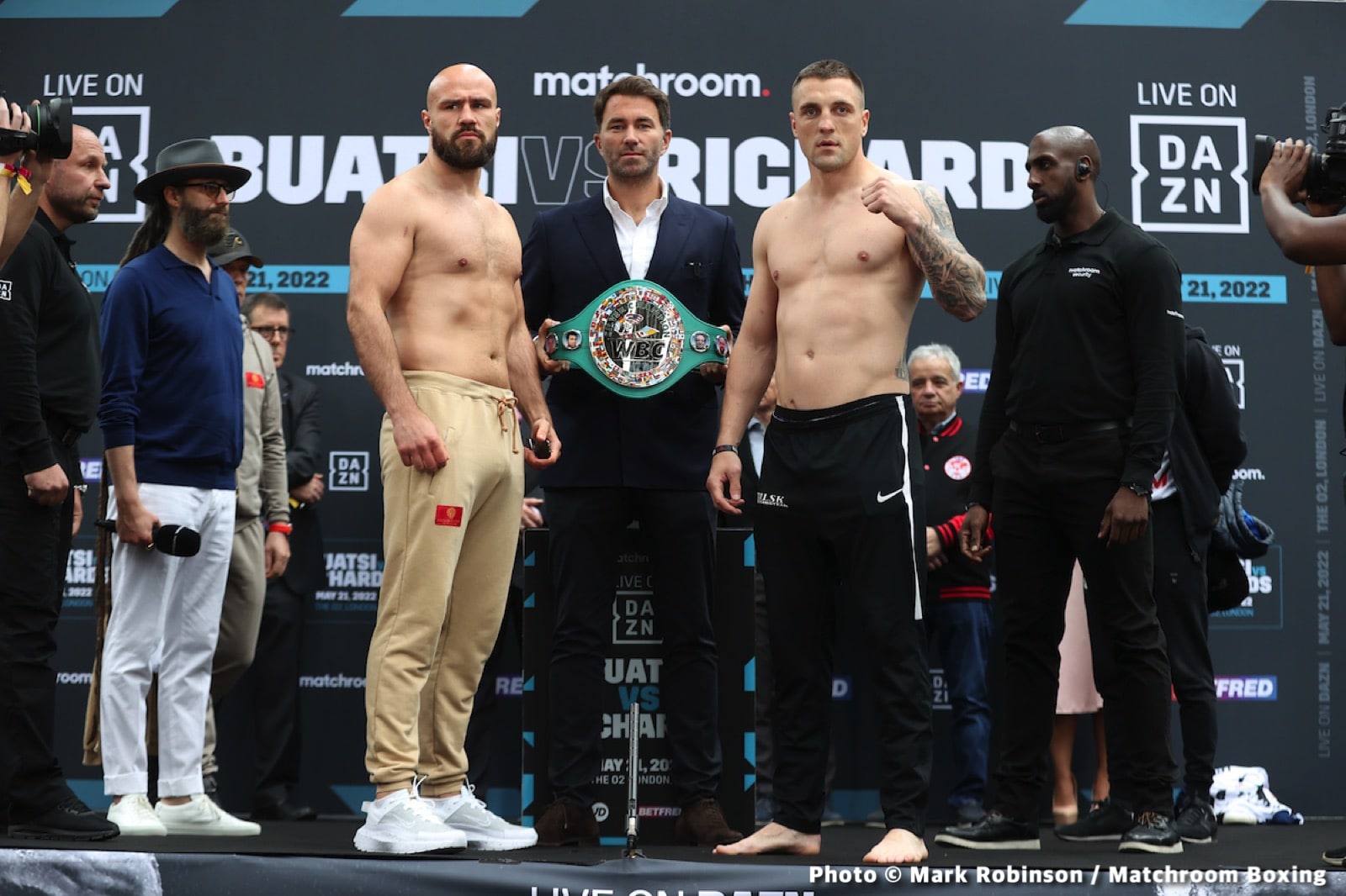 Boxing photo: Adam Balski, Alen Babic, Craig Richards, Joshua Buatsi image Joshua Buatsi vs. Craig Richards DAZN Weigh In Results