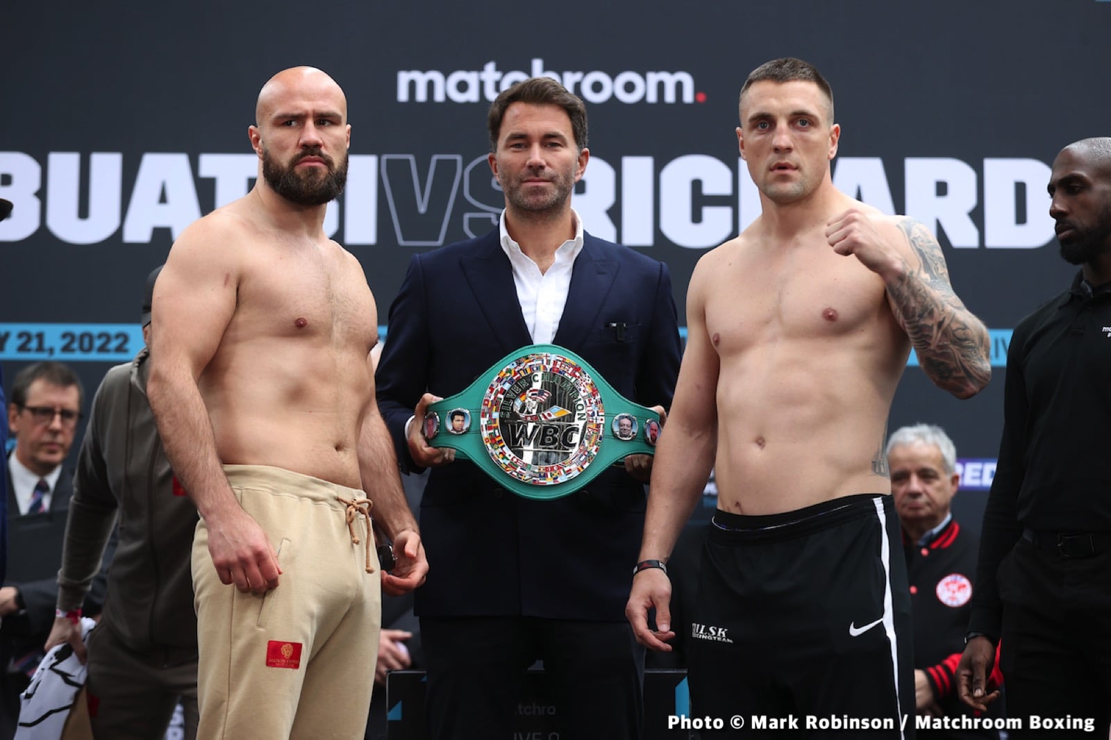 Boxing photo: Adam Balski, Alen Babic, Craig Richards, Joshua Buatsi image Joshua Buatsi vs. Craig Richards DAZN Weigh In Results