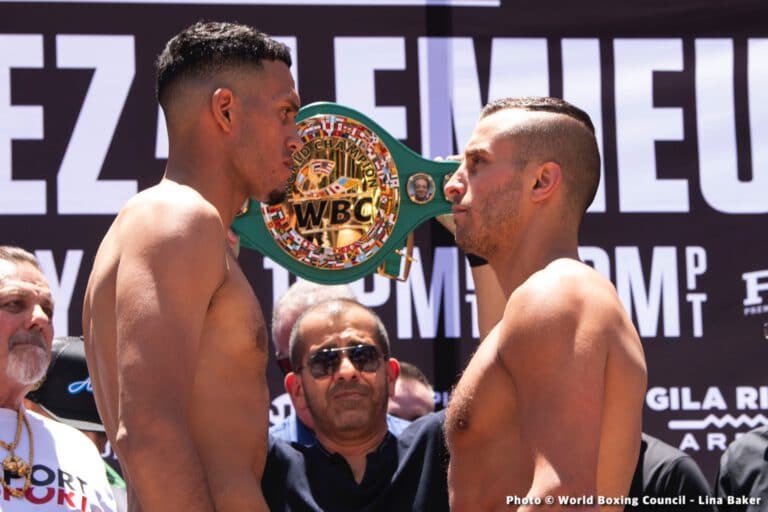 David Benavidez vs. David Lemieux - Showtime Weights