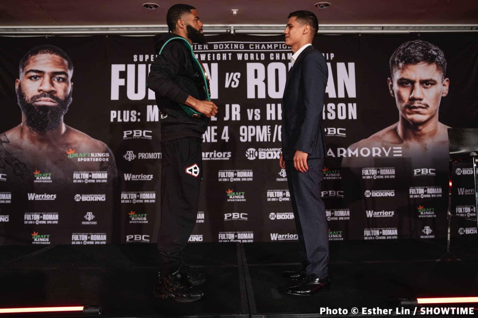 Boxing photo: Danny Roman, David Morrell Jr, Stephen Fulton Jr image Fulton Jr - Roman - Showtime Weights & Photos