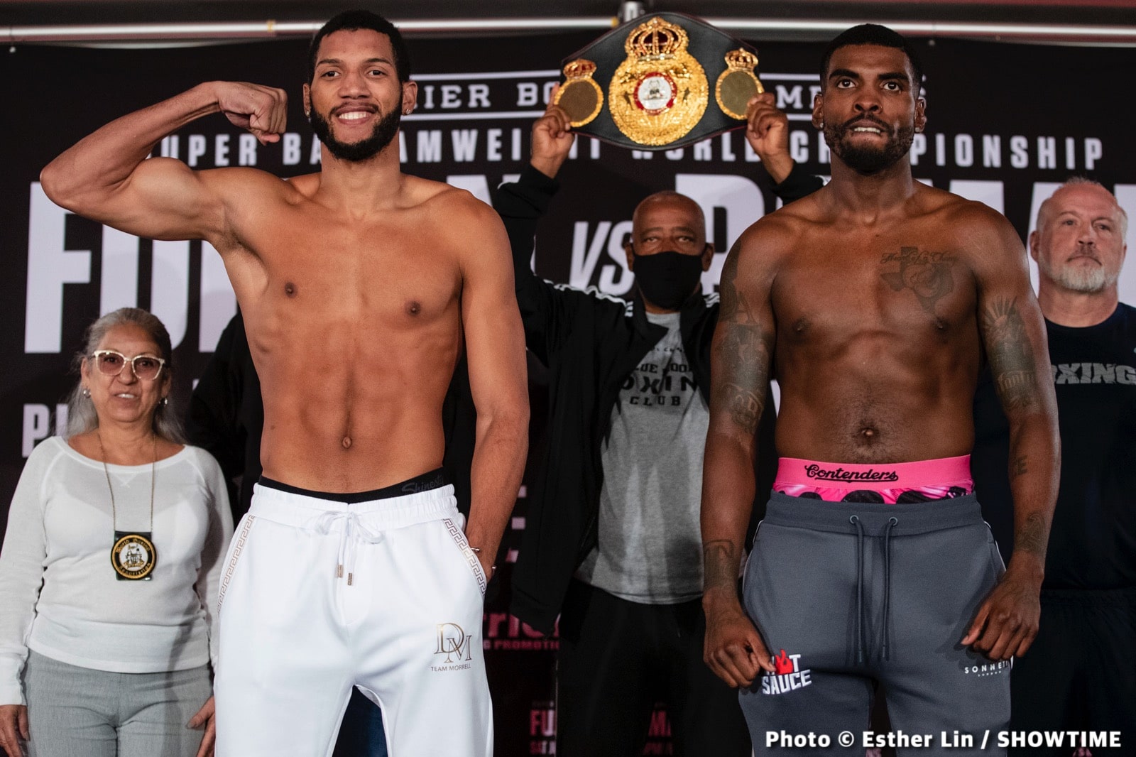 Boxing photo: Danny Roman, David Morrell Jr, Stephen Fulton Jr image Fulton Jr - Roman - Showtime Weights & Photos