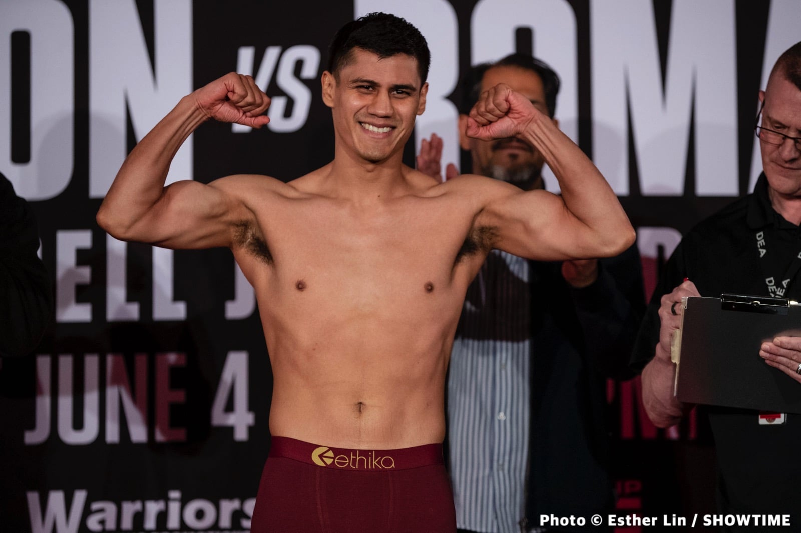 Boxing photo: Danny Roman, David Morrell Jr, Stephen Fulton Jr image Fulton Jr - Roman - Showtime Weights & Photos